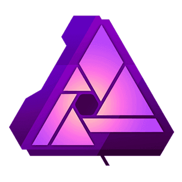 PNG Logo of Affinity Designer for Graphic Designing Services by Tazy Tech LLC