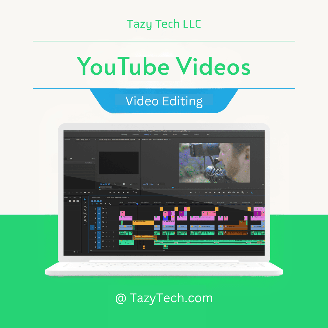Video Editing Portfolio of Tazy Tech LLC